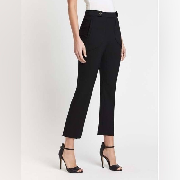 Iro Roskie Tailored Black Cropped Pants 38 (Us 6) Medium